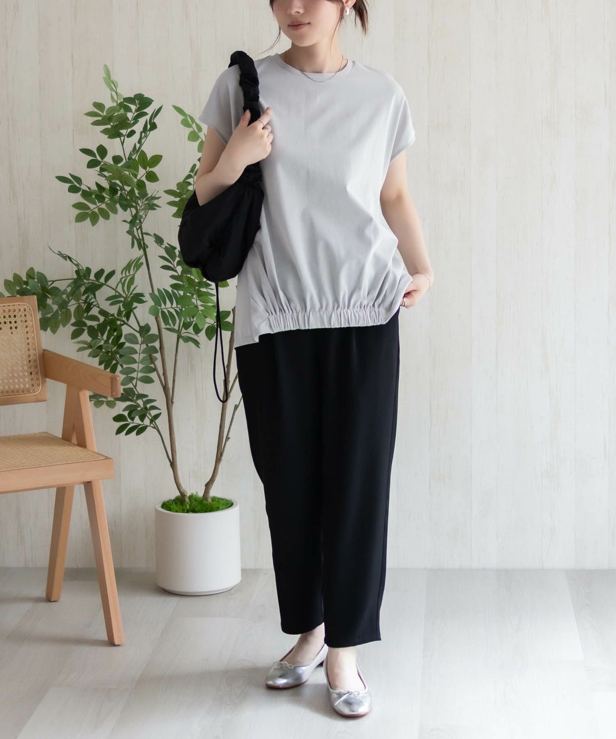 HusHusH 裾ゴムフレンチTシャツ レディース ネコポス 対応商品