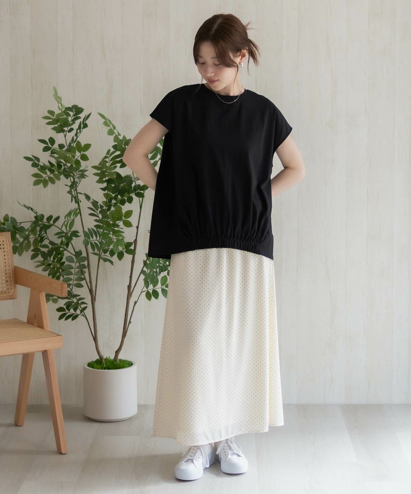 HusHusH 裾ゴムフレンチTシャツ レディース メール便 対応商品商品画像-29