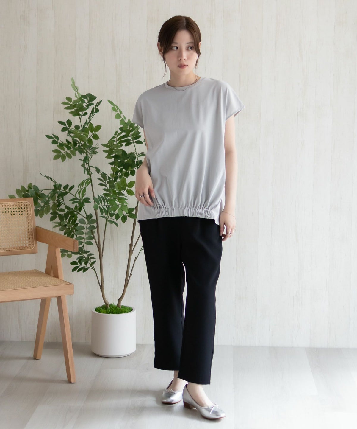 HusHusH 裾ゴムフレンチTシャツ レディース ネコポス 対応商品