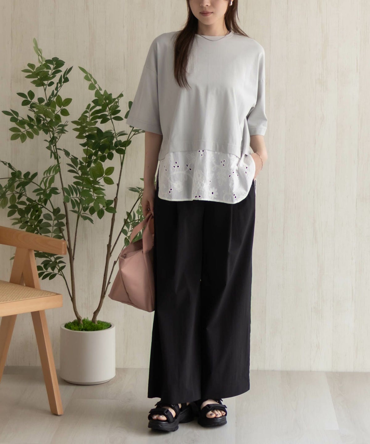 HusHusH ワイドパンツ レディース