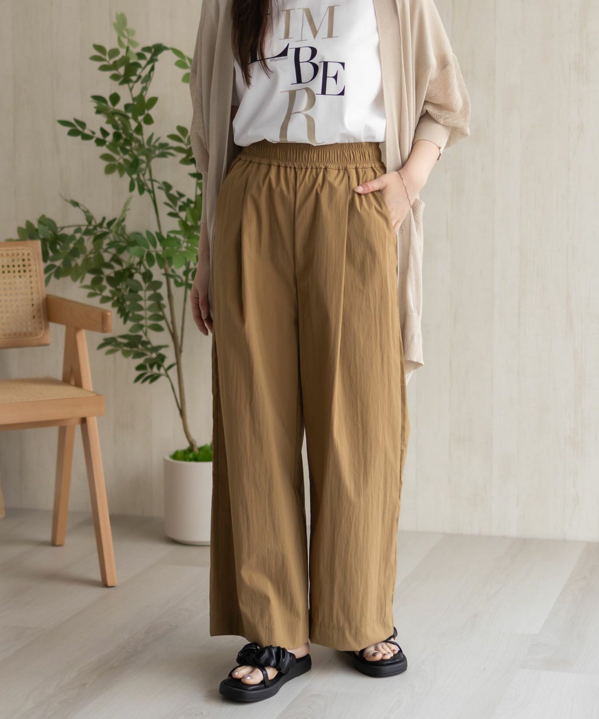 HusHusH ワイドパンツ レディース