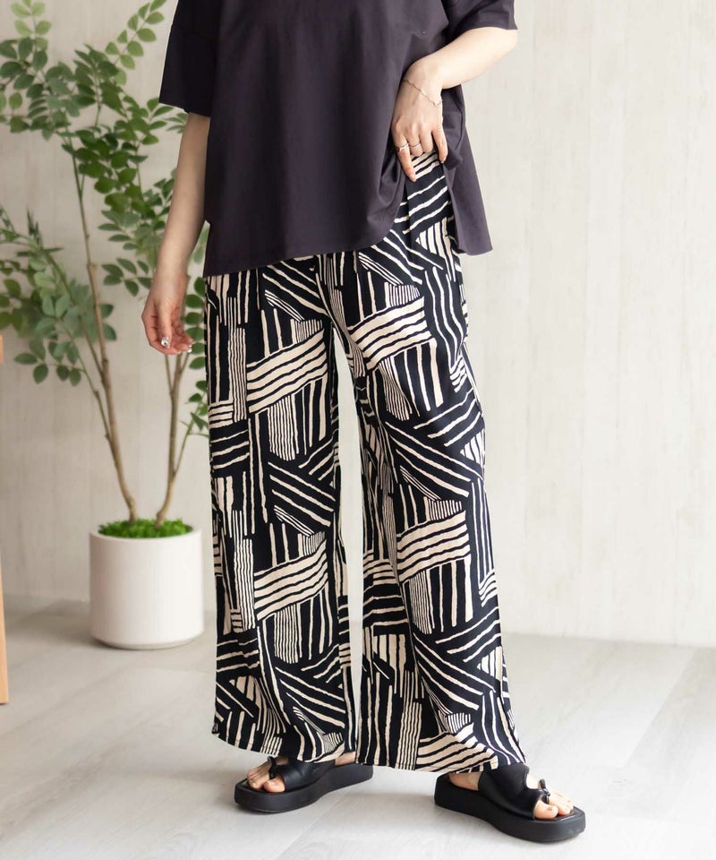 Howdy Marie インドファブリック 総柄ワイドパンツ レディース商品画像-2