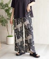 Howdy Marie インドファブリック 総柄ワイドパンツ レディース商品サムネイル-2