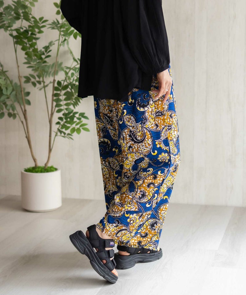 Howdy Marie  インドファブリック 総柄ワイドパンツ レディース商品画像-23