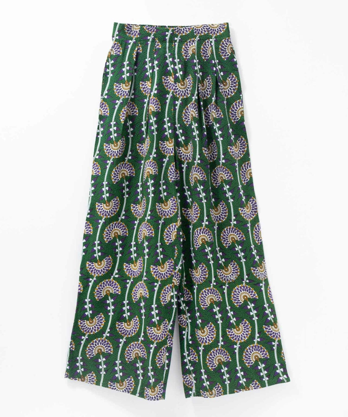 Howdy Marie インドファブリック 総柄ワイドパンツ レディース