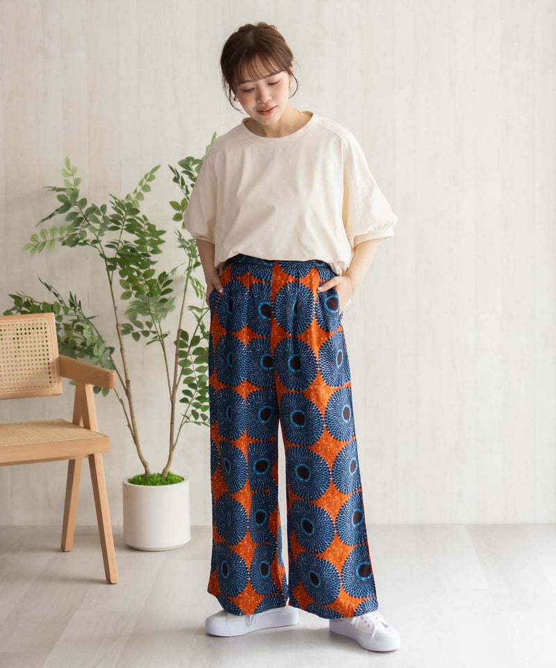 Howdy Marie インドファブリック 総柄ワイドパンツ レディース商品画像-38