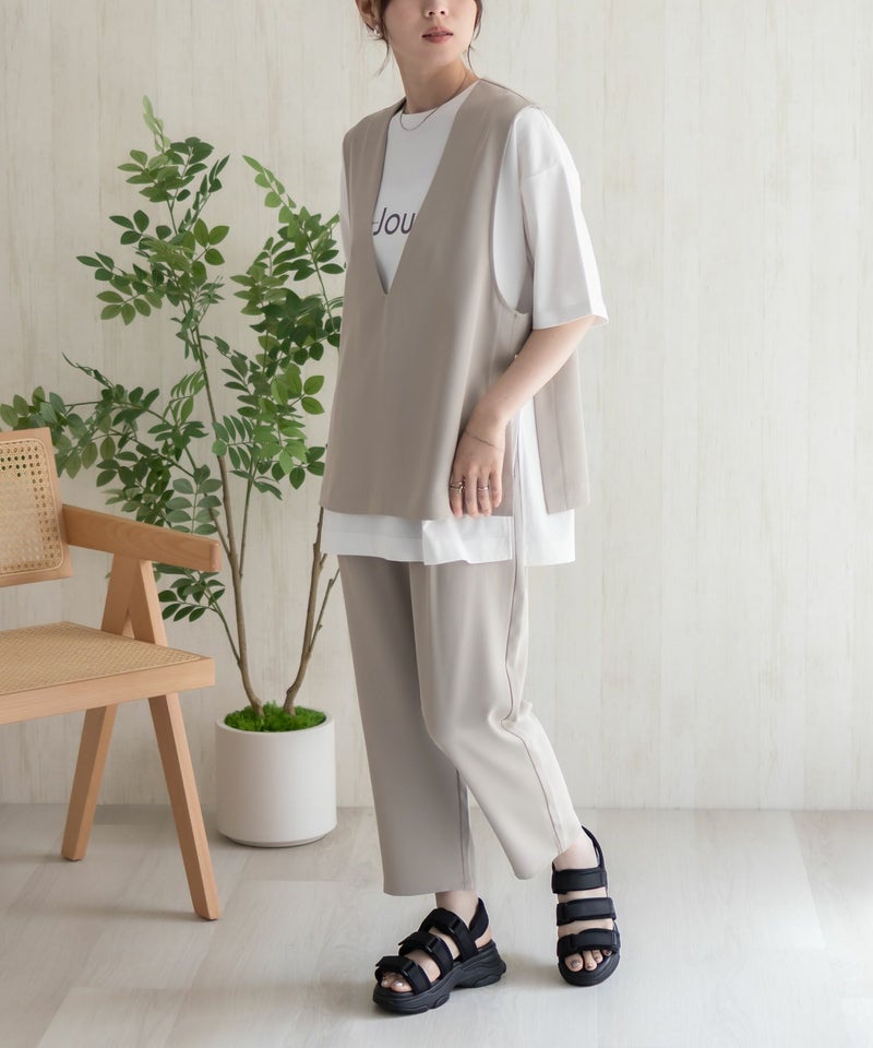 HusHusH 冷感テーパードパンツ レディース商品画像-12