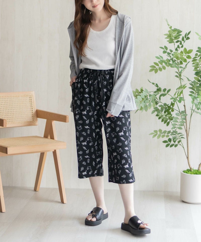 nAvy SARARI レーヨンステテコ 総柄 レディース商品画像-10