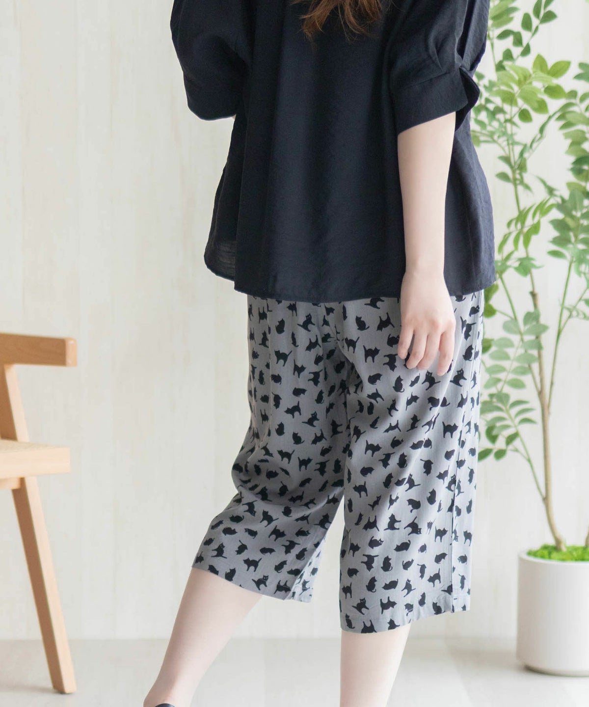 nAvy SARARI レーヨンステテコ 総柄 レディース