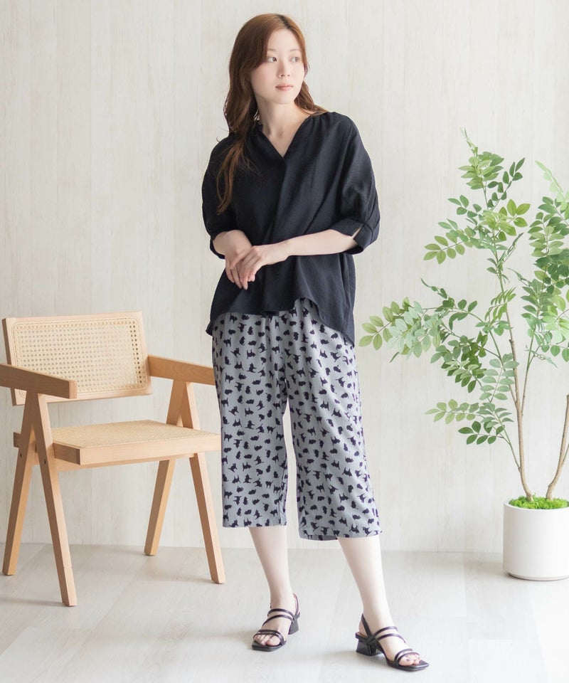 nAvy SARARI  レーヨンステテコ 総柄 レディース商品画像-38