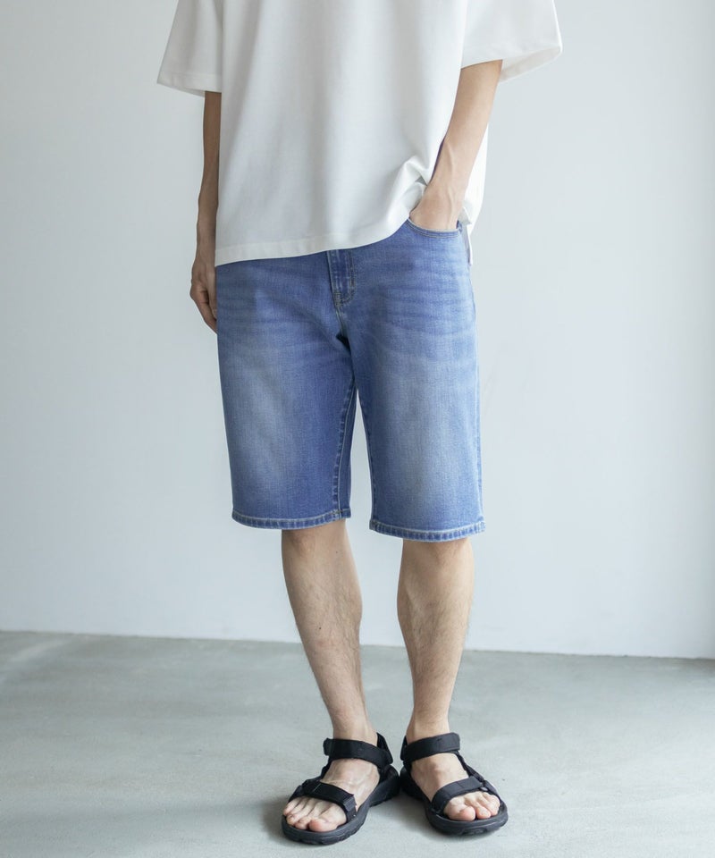 NAVY 毎日はきたくなるデニム「マイデニ」 ショートパンツ メンズ商品画像-2