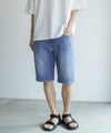 NAVY  毎日はきたくなるデニム「マイデニ」 ショートパンツ メンズ商品サムネイル-2