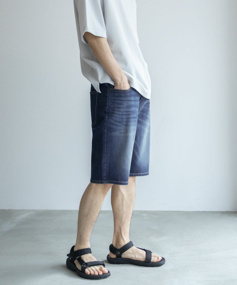 NAVY 毎日はきたくなるデニム「マイデニ」 ショートパンツ メンズ商品画像-4