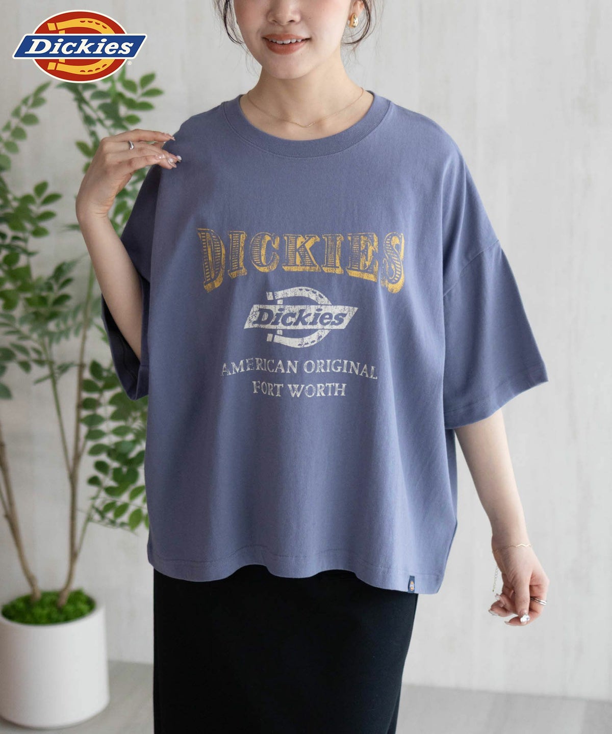 Dickies バイオ加工カレッジTシャツ レディース ネコポス 対応商品