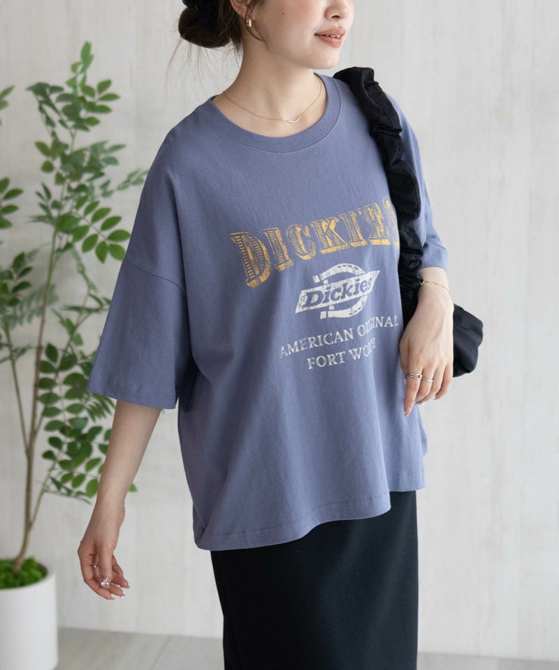Dickies バイオ加工カレッジTシャツ レディース メール便 対応商品商品画像-5