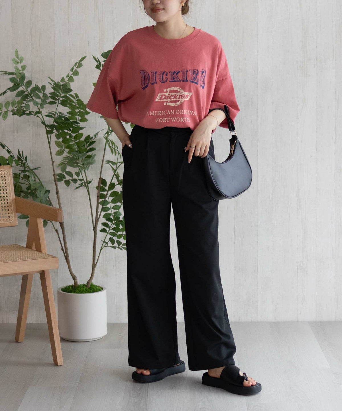 Dickies バイオ加工カレッジTシャツ レディース ネコポス 対応商品