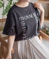 NAVY メッセージプリントTシャツ レディース ネコポス 対応商品