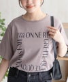 NAVY  メッセージプリントTシャツ レディース メール便 対応商品商品サムネイル-6