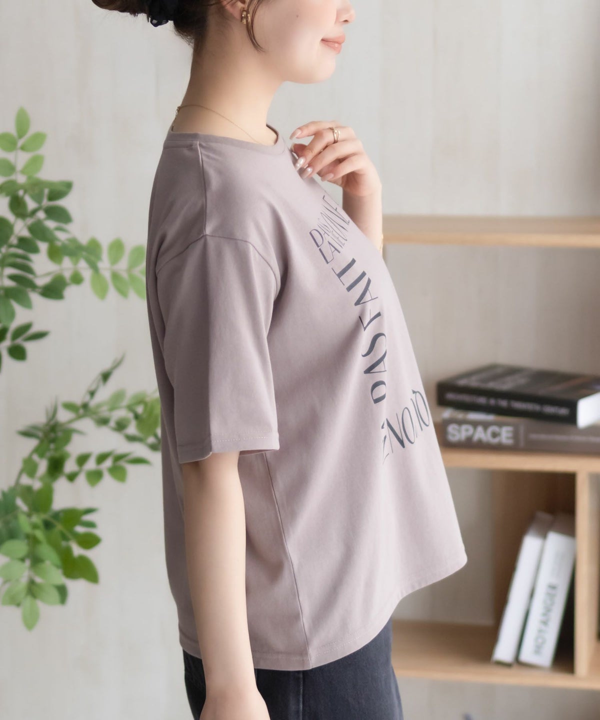 NAVY メッセージプリントTシャツ レディース ネコポス 対応商品