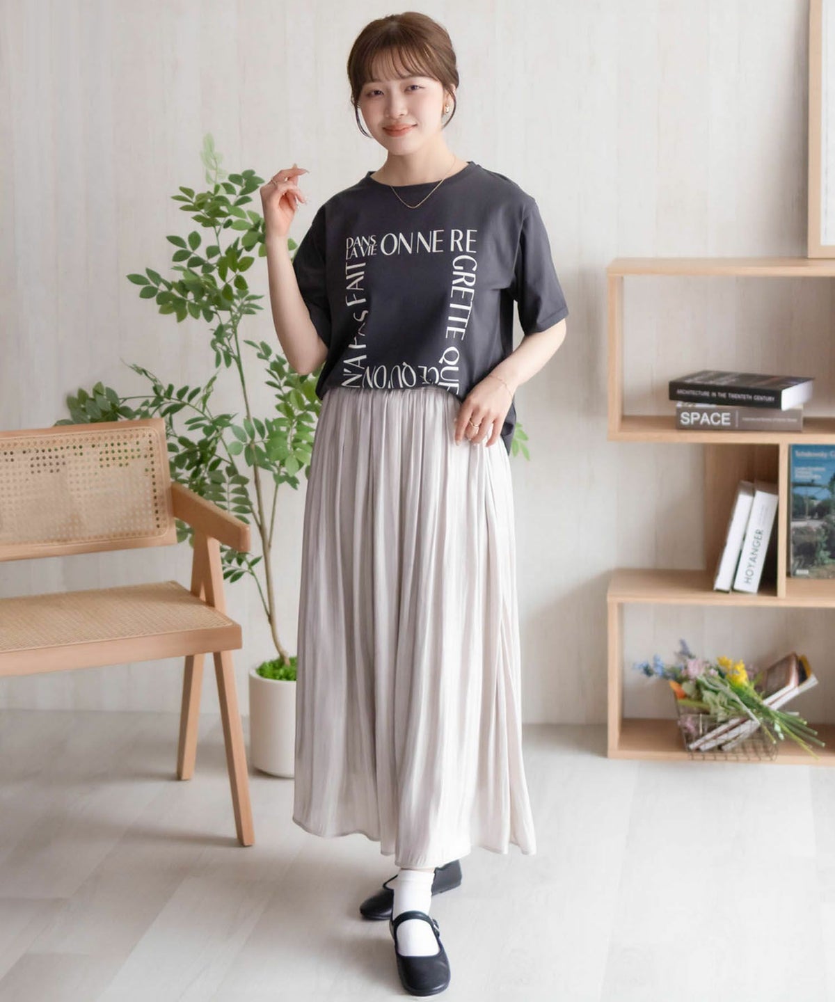 NAVY メッセージプリントTシャツ レディース ネコポス 対応商品