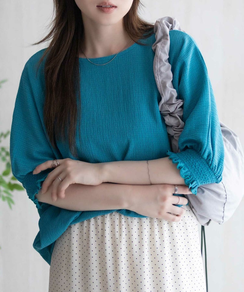 Howdy Marie 袖ゴムシャーリングプルオーバー レディース メール便 対応商品商品画像-13