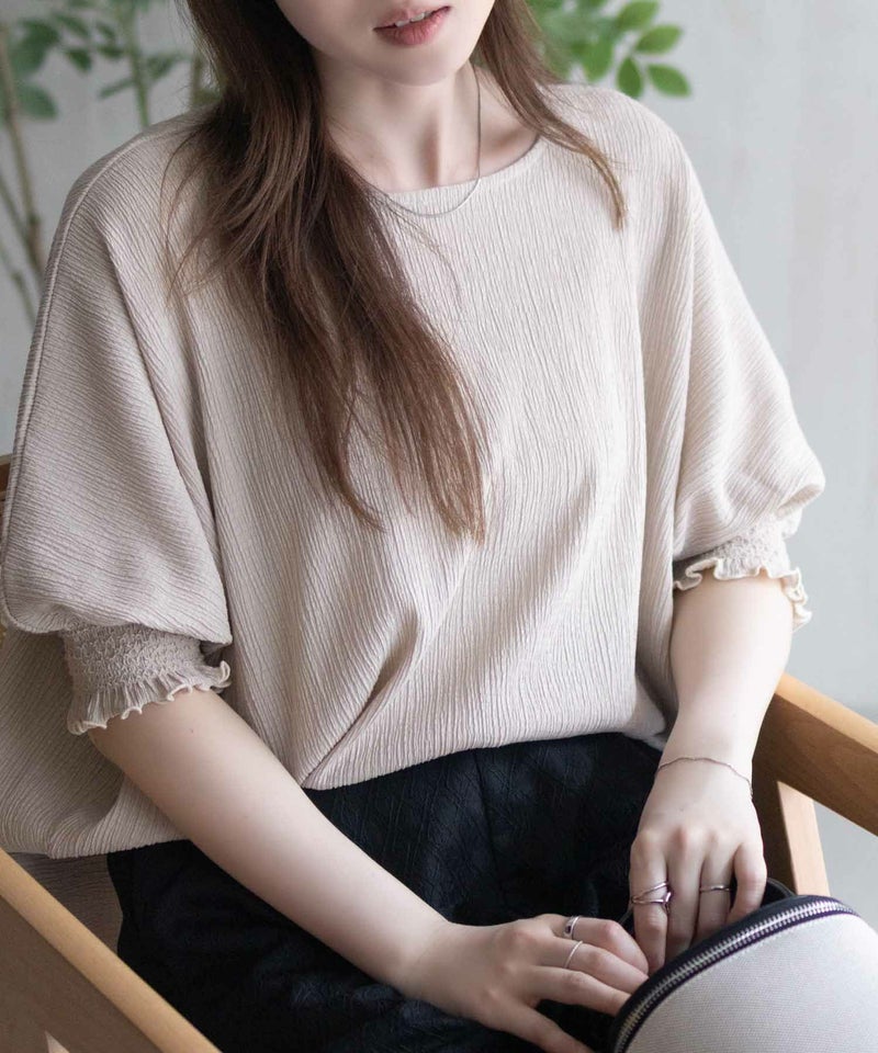 Howdy Marie 袖ゴムシャーリングプルオーバー レディース メール便 対応商品商品画像-18