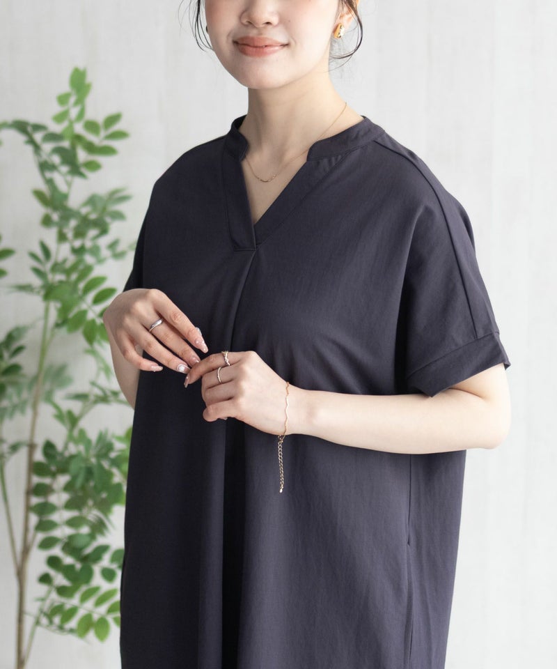 nAvy SARARI スキッパーロングワンピース レディース商品画像-5