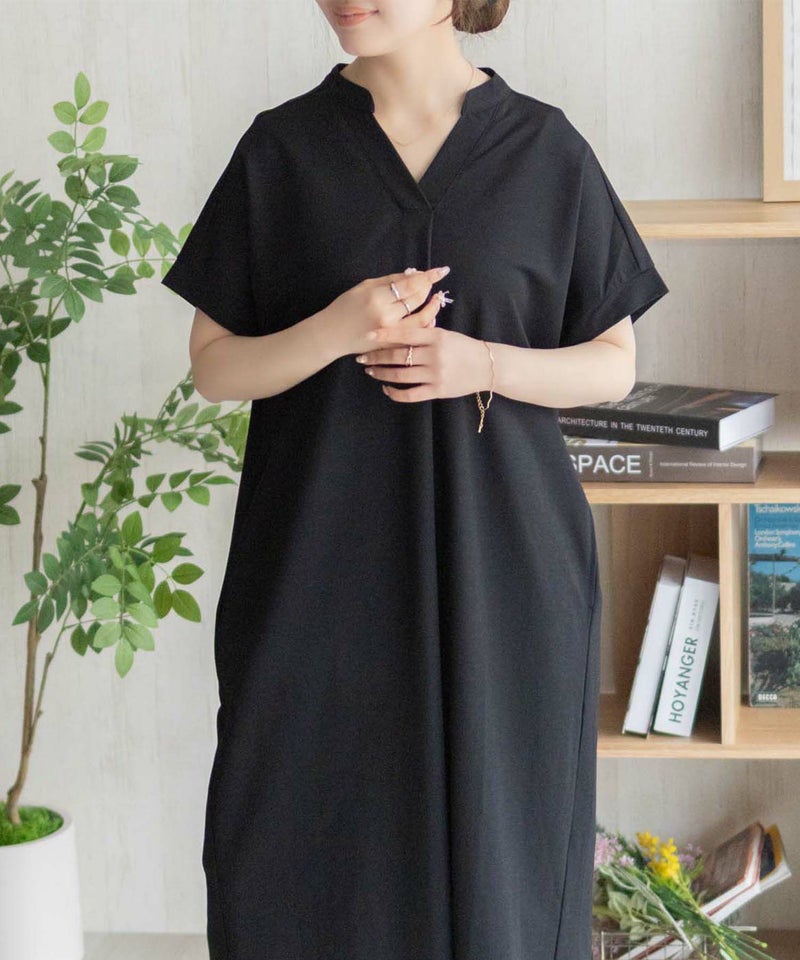 nAvy SARARI スキッパーロングワンピース レディース商品画像-13