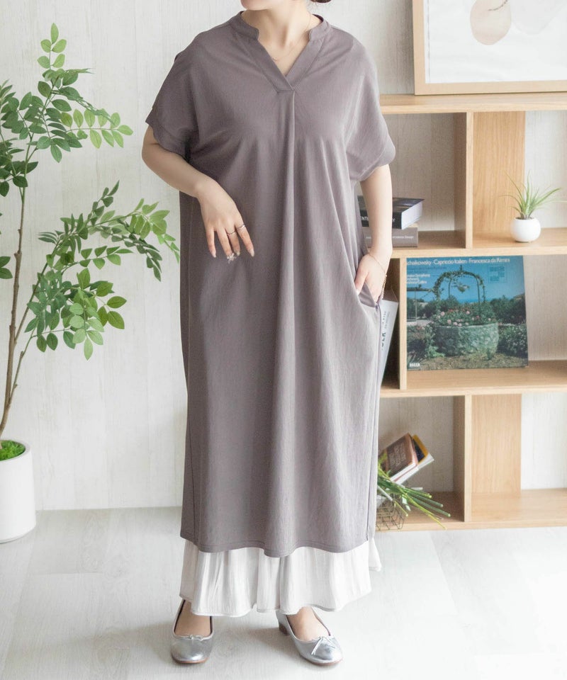 nAvy SARARI スキッパーロングワンピース レディース商品画像-19