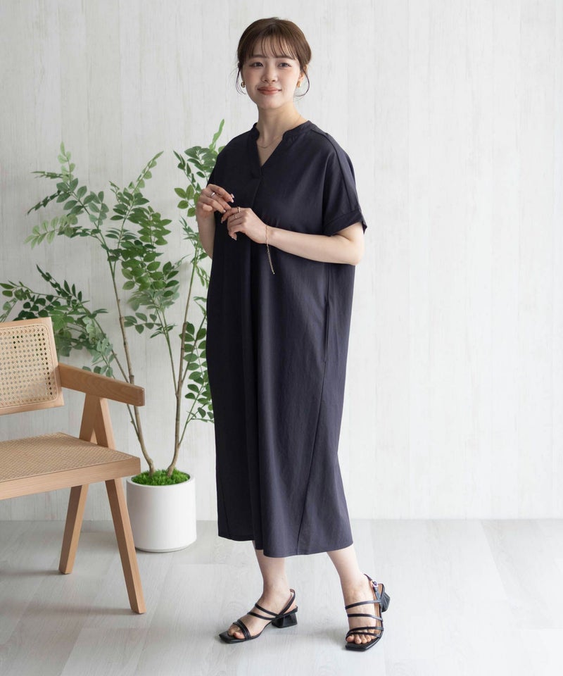 nAvy SARARI スキッパーロングワンピース レディース商品画像-32