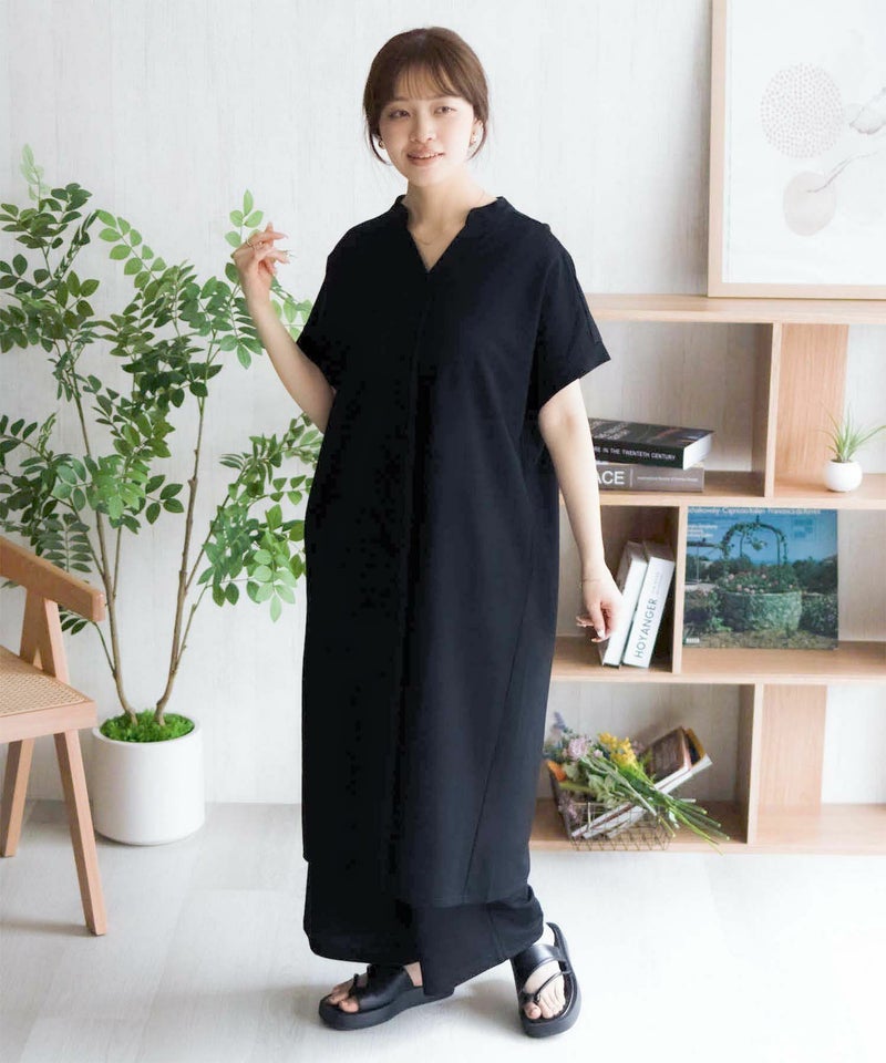 nAvy SARARI スキッパーロングワンピース レディース商品画像-33