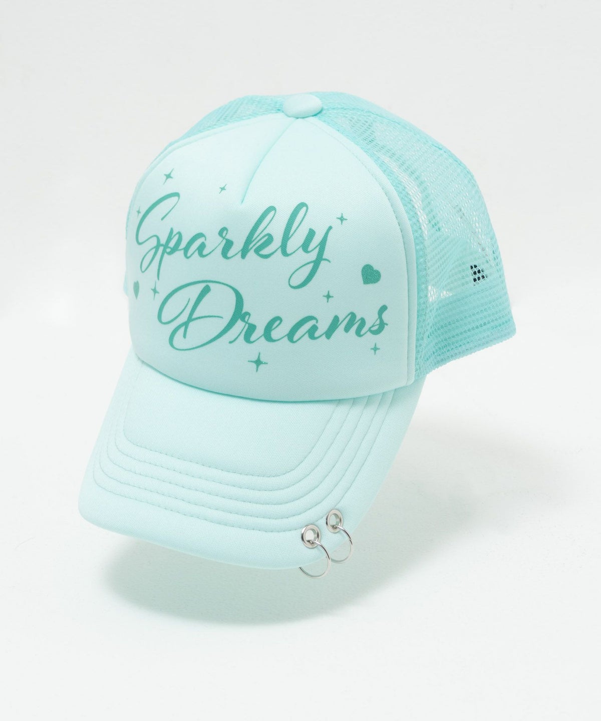 [期間限定価格]RICH MIX チャーム付きラメプリントメッシュキャップ キッズ