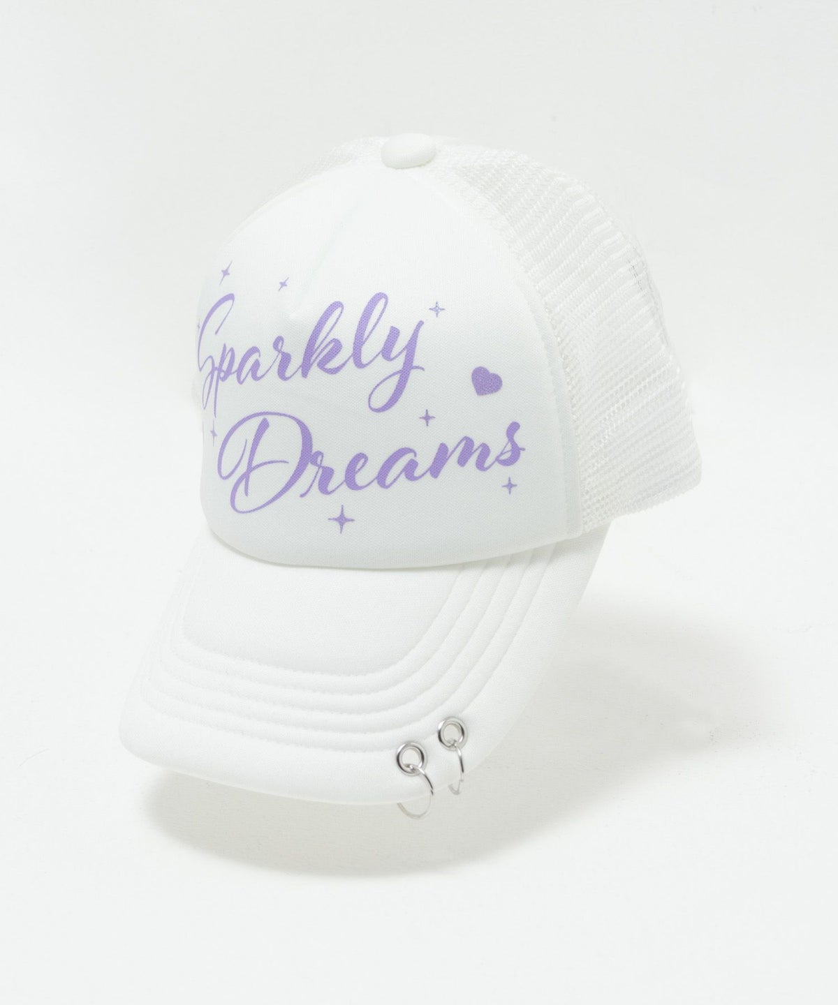 [期間限定価格]RICH MIX チャーム付きラメプリントメッシュキャップ キッズ