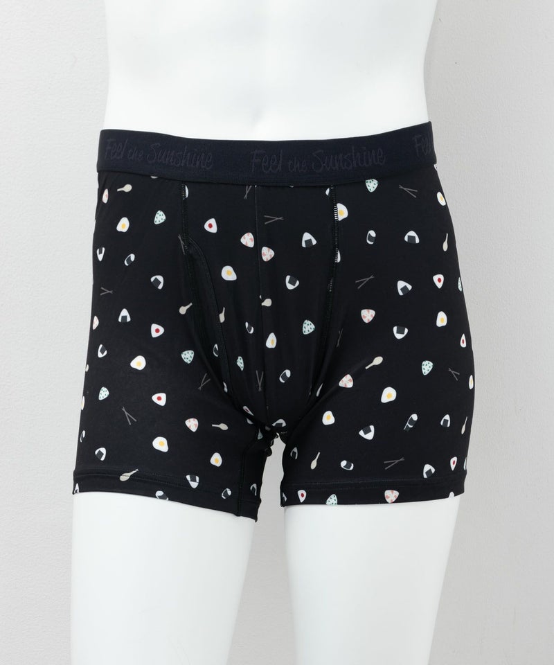 NAVY  メッシュボクサーパンツ オニギリ柄 メンズ メール便 対応商品商品画像-1