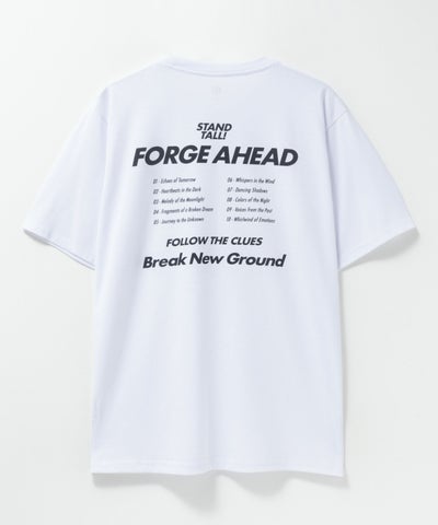 T-GRAPHICS メッセージデザインプリント半袖Tシャツ メンズ