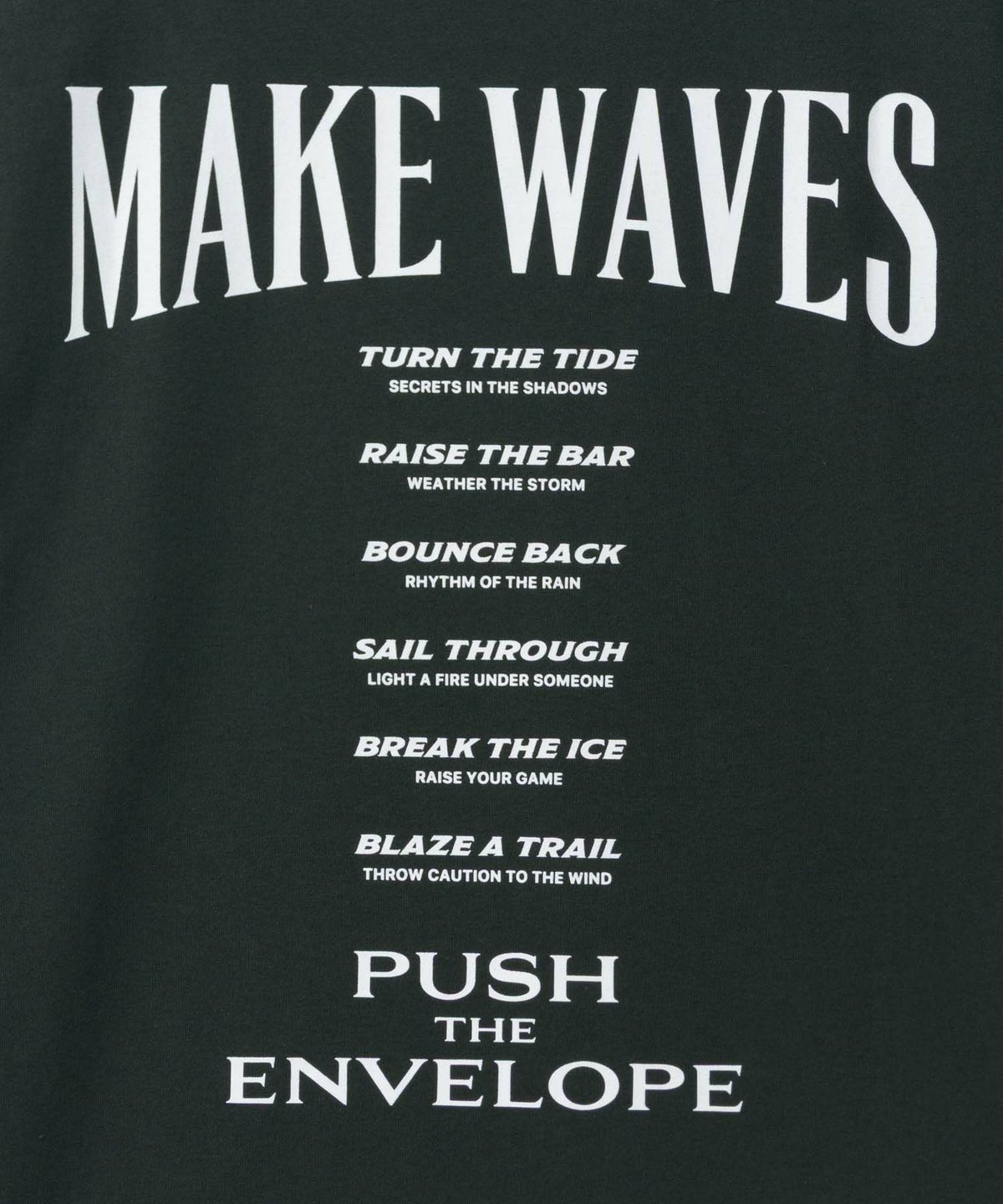 T-GRAPHICS メッセージデザインプリント半袖Tシャツ メンズ ネコポス 対応商品