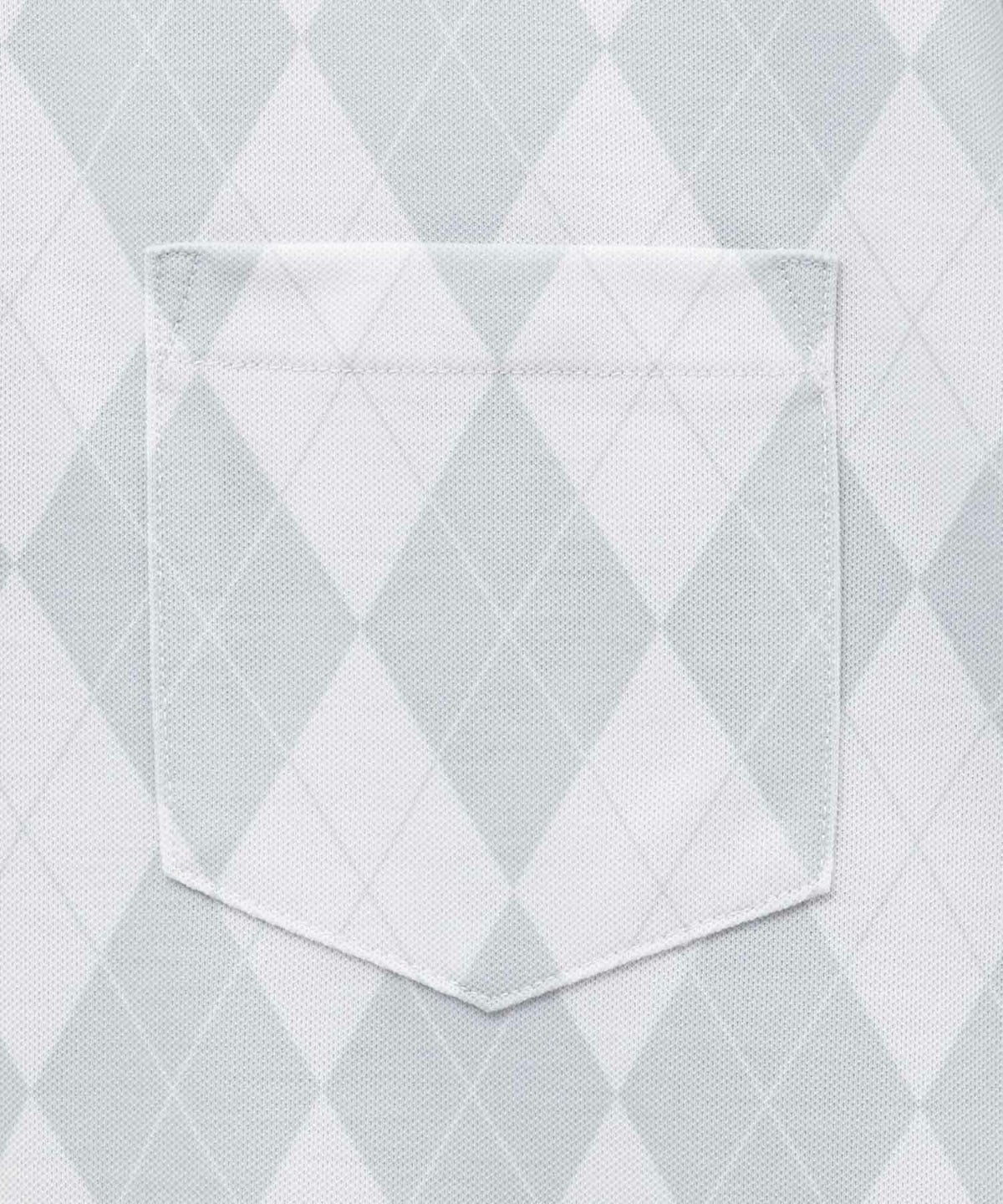 NAVY アーガイル柄カットポロシャツ メンズ