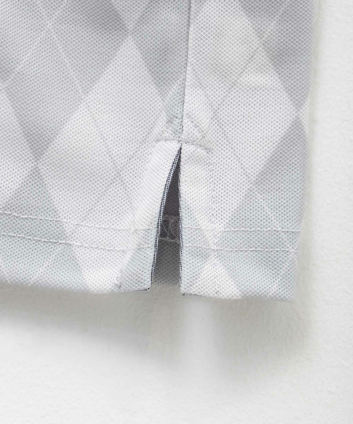 NAVY アーガイル柄カットポロシャツ メンズ