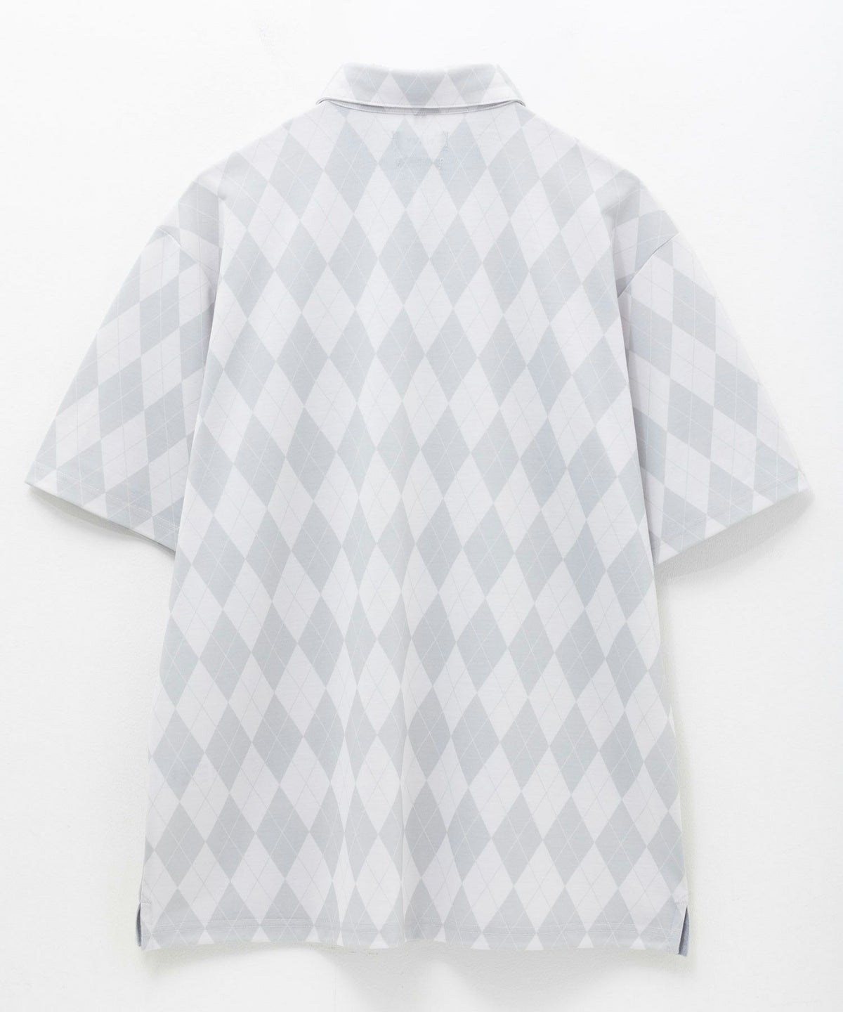 NAVY アーガイル柄カットポロシャツ メンズ