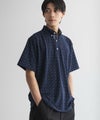 NAVY 小紋柄カットポロシャツ メンズ商品サムネイル-1