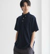 NAVY SARARI リップルボタンダウンカットポロシャツ メンズ商品サムネイル-4