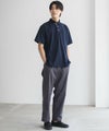 NAVY SARARI リップルボタンダウンカットポロシャツ メンズ商品サムネイル-8
