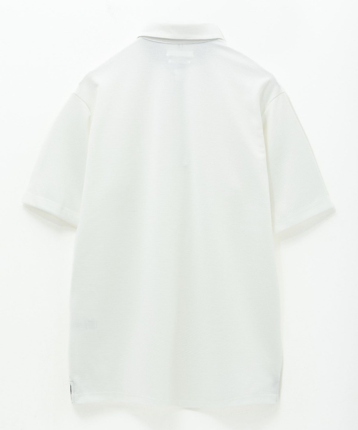 NAVY リップルボタンダウンカットポロシャツ メンズ