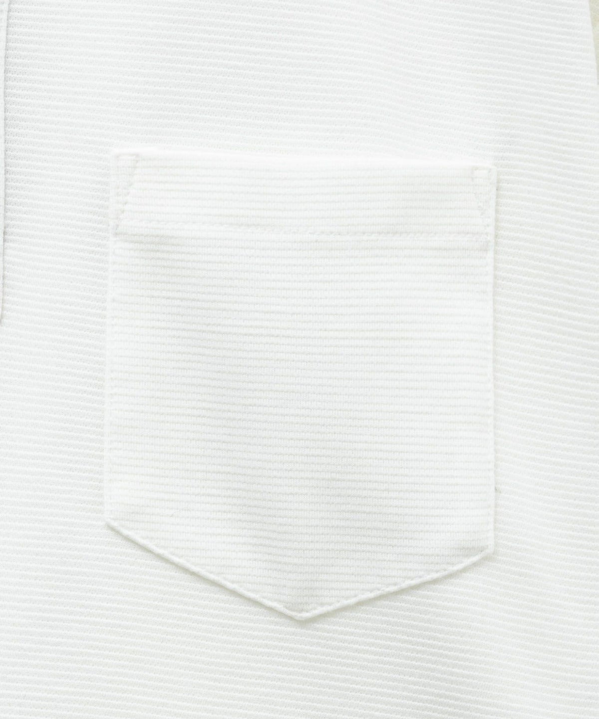 NAVY リップルスキッパーポロシャツ メンズ