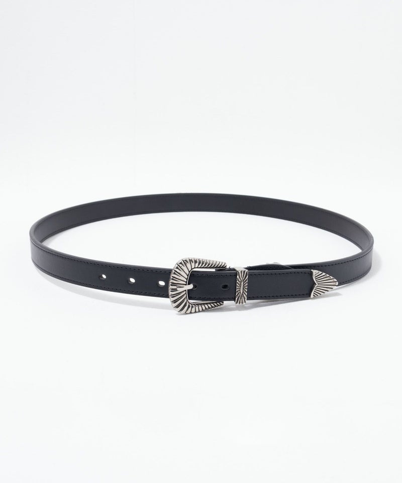 25mmウエスタン3点尾錠バックルベルト メンズ商品画像-2