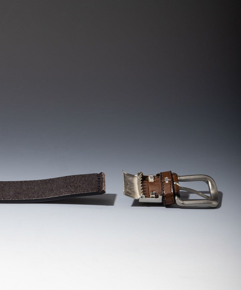 25mmエシカルレザー無地ベルト メンズ商品画像-8