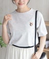 nAvy  ネコ刺繍Tシャツ レディース メール便 対応商品商品サムネイル-2