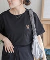 nAvy ネコ刺繍Tシャツ レディース メール便 対応商品商品サムネイル-5