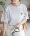 nAvy  ネコ刺繍Tシャツ レディース メール便 対応商品商品サムネイル-13