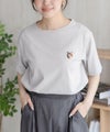 nAvy  ネコ刺繍Tシャツ レディース メール便 対応商品商品サムネイル-16